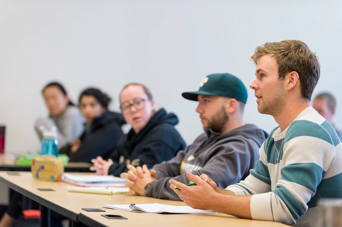 Students engage in a Pacific classroom. 